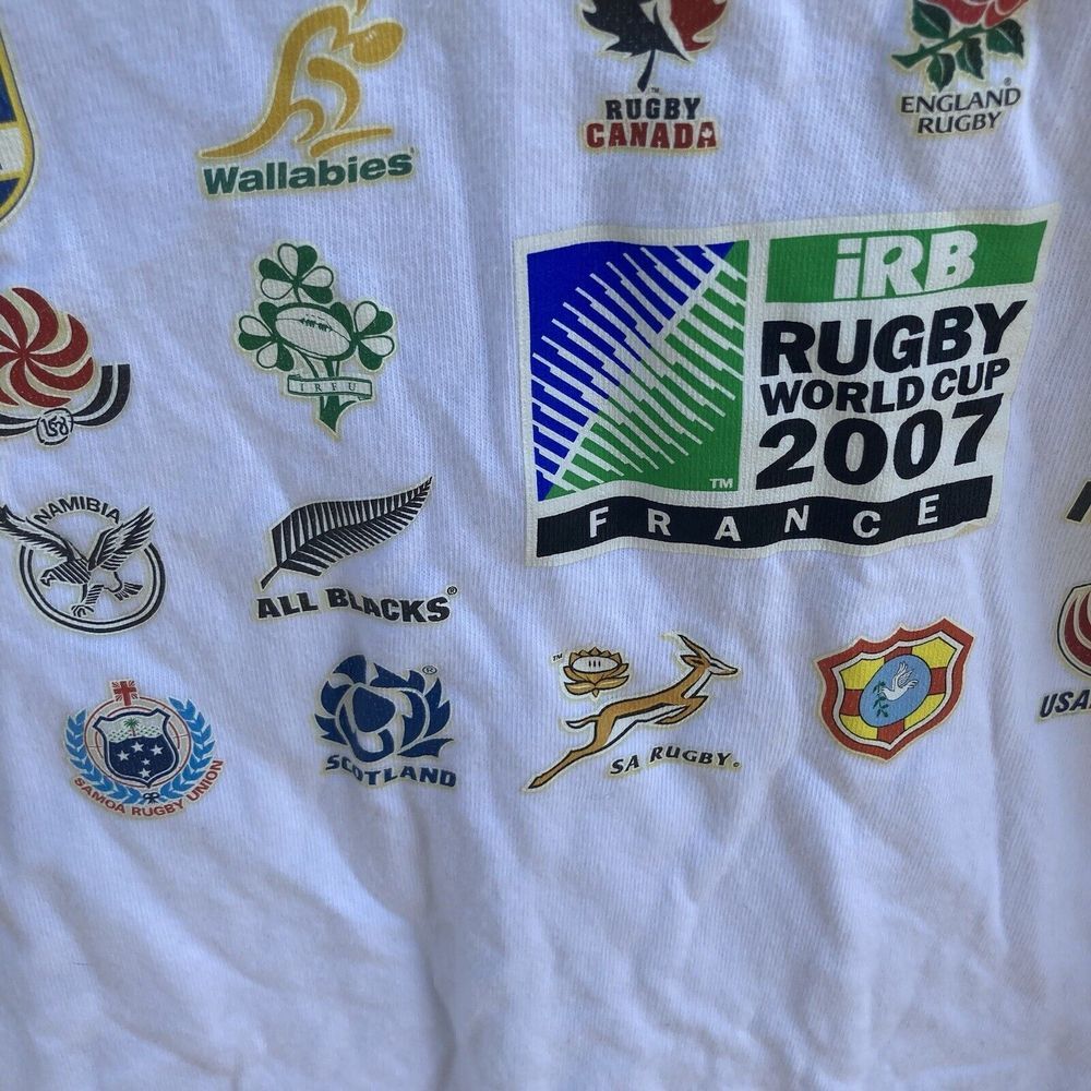 Rugby World Cup 2007 South Africa France Men's Medium Long Sleeve Unique T-Shirt - Picture 13 of 16